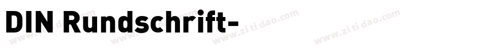 DIN Rundschrift字体转换